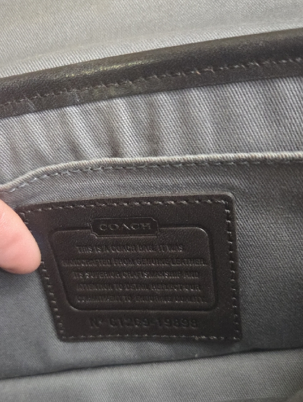 Coach Legacy Colorblock Pink and Navy Leather Crossbody - Picture 5 of 8